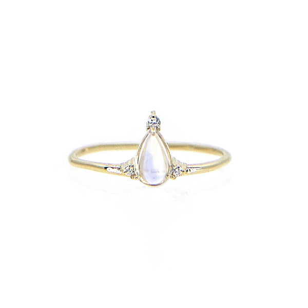 Moonstone Temple Ring